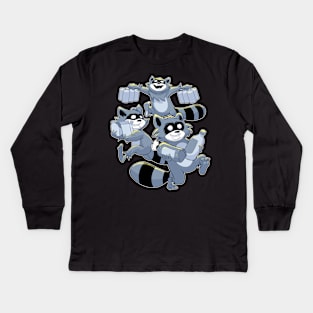 Raccoon Heist Kids Long Sleeve T-Shirt